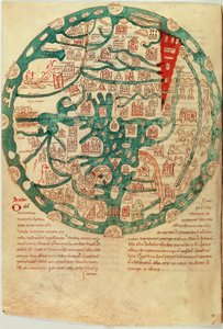 Mappamundi, dopo Isidoro di Siviglia, c.1130-1135