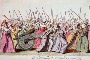 Marcia delle donne su Versailles, Parigi, 5 ottobre 1789 (incisione)