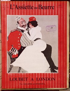 Marianne seduta sulle ginocchia di Re Edoardo VII (1841-1910), copertina di L