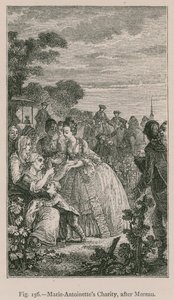 La carità di Maria Antonietta da French School