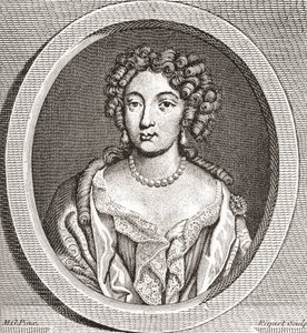 Marie Angélique de Scorailles, nobile francese e una delle molte amanti di Luigi XIV da French School