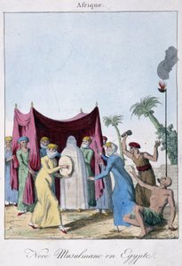 Matrimonio musulmano in Egitto - in "Costumi e usanze dei popoli", ed. Hocquart, Parigi