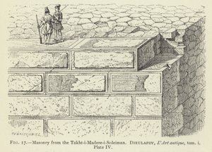 Muratura dal Takht-i-Madere-i-Soleiman da French School
