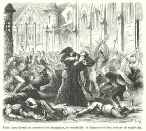 Massacro degli Armagnacchi da parte dei Borgognoni, Parigi da French School