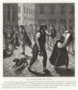 Massacri a Lione, Rivoluzione Francese, dicembre 1793 da French School