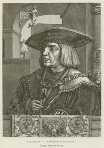 Massimiliano I, Imperatore di Germania (incisione) da French School