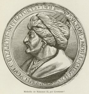 Medaglia di Maometto II, di Constanzo da French School