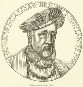 Medaglione di Enrico II da French School