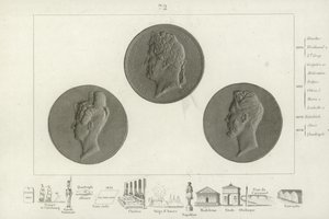 Medaglione di Luigi Filippo I di Francia da French School