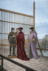 Incontro tra Re Edoardo IV e Luigi XI di Francia a Pecquigny - Trattato di Picquigny (dipartimento della Somme) del 29 agosto 1475 tra Luigi XI ed Edoardo IV che pone fine alla Guerra dei Cent