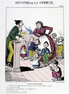 Memorie della Comune: insegnamento, fine XIX secolo B.H.V. P. da French School