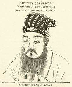 Meng-tseu, filosofo cinese (incisione)