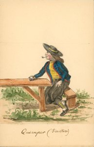 Costume maschile di Quimper, Finistère da French School