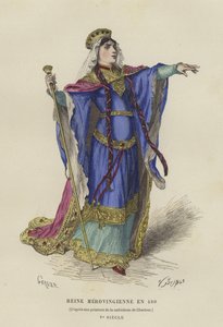 Regina merovingia, 480 da French School