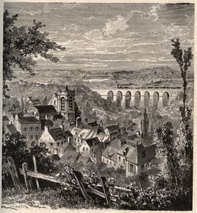 Meudon - dipartimento degli Hauts-de-Seine - incisione in 