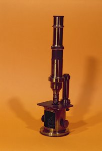 Microscopio appartenente a Louis Pasteur (1811-95) (metallo)