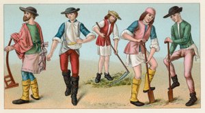 Costume del Medioevo da French School