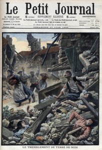 Terremoto nel Midi nel sud-est della Francia - "Le Petit Journal" del 27 giugno da French School