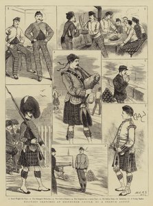 Schizzi militari al Castello di Edimburgo