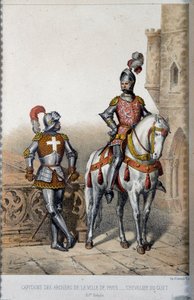 Uniforme militare: capitano degli arcieri della città di Parigi e cavaliere della guardia nel XV secolo da French School