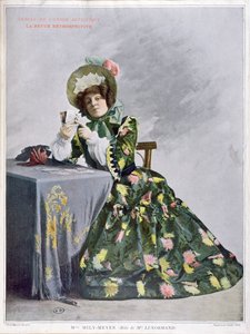 Mlle Mily-Meyer nel ruolo di Mlle Le Normand, 1899 da French School