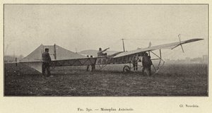 Monoplano Antoinette (incisione) da French School