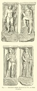 Monumento antico scoperto nel 1784, al Palazzo di giustizia
