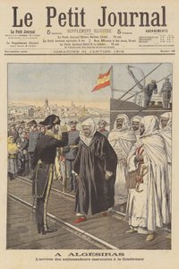Ambasciatori marocchini che arrivano alla Conferenza di Algeciras in Spagna da French School