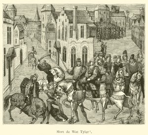 Morte di Wat Tyler (incisione) da French School