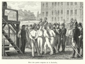 Morte dei quattro sergenti di La Rochelle da French School