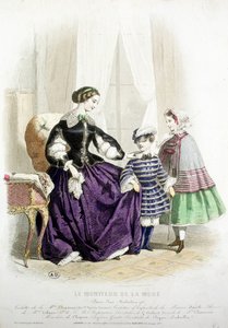 Madre e figli - in "The Fashion Monitor", metà XIX secolo