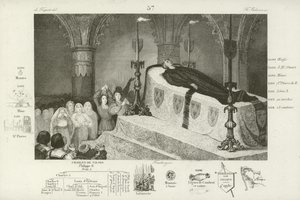 Lutto per la morte di Luigi XII di Francia, 1515 da French School