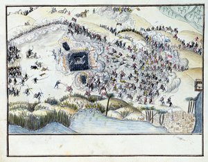 Ms.1688, Battaglia nel deserto durante la campagna egiziana di Bonaparte, 1798