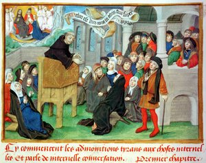 Ms.230 fol.57 Monaco che Predica sull