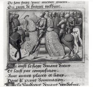 Ms.Fr.5054 fol.26 r Carlo VII e Giovanna d