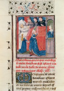 Ultima malattia del conte Baldovino V di Hainault da French School