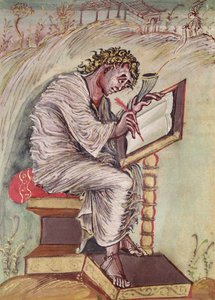 Ms 1 fol.18v San Matteo, dai Vangeli di Ebbo