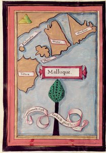 Mappa delle Isole delle Spezie da un resoconto del viaggio di Ferdinando Magellano