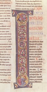 Ms 2 fol.175 t.2 Il Vangelo di San Marco, dalla Bibbia del Monastero di Saint-Andre aux-Bois da French School