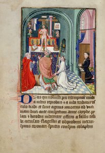 Ms 3-1954 fol.253v La Messa di San Gregorio da un Libro d