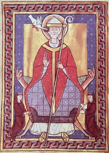 Ms 315 f.1v San Gregorio, da Extrait de ses Oeuvres da French School