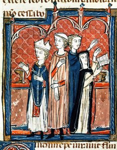 Ms 372 fol.59v Una suora che prende i voti e messa celebrata da un vescovo, da 