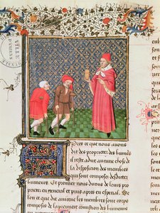 Ms 399 fol.35v Mendicanti, dal Livre des Proprietes des Choses di Barthelemy l
