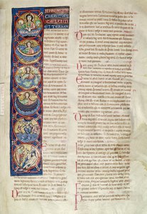 I sei giorni della creazione, dalla Bibbia di San Sulpicio di Bourges