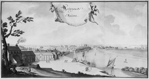 Ms 512 Magazzini per il sale a Nantes, 1723 (matita e lavaggio su carta)