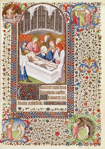 Ms 547 fol.36 Sepoltura di Cristo, da un Libro d