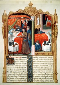 Miracoli alla tomba di San Luigi, da Le Livre des Faiz de Monseigneur Saint Louis da French School