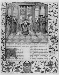 Ms Fr 83 fol.205 Incoronazione di Enrico VI (1421-71)