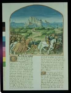 Ms Fr 91 Fol.81v Pagina da La storia di Merlino di Robert de Boron, c.1482-89 da French School