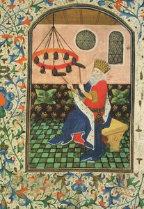 Ms Gen 288 f.183v Re e musica, c.1460 da French School
